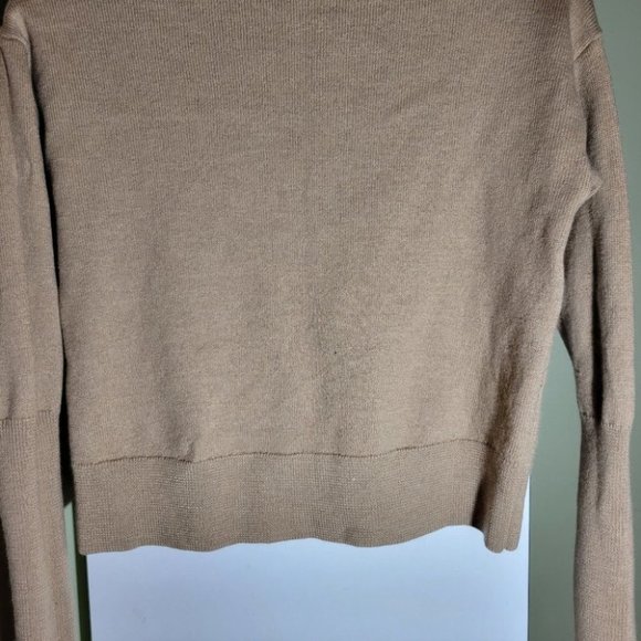 ARITZIA wilfred cyprie mock neck turtleneck sweater beige small - Picture 8 of 10